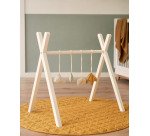 DE_Arche d'éveil tipi Maralis en bois de hêtre avec finition blanche