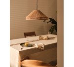 Abat-jour pour suspension Pontos jute finition naturelle Ø 45 cm