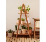 Étagère de jardin Victora en bois d'acacia 80 x 140 cm