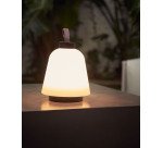 Lampe de table Udiya en polyéthylène et métal avec finition noire