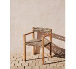 Chaise Giverola en bois de teck massif