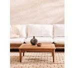 Table basse Portitxol en bois de teck massif 80 x 80 cm