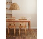 Abat-jour pour suspension Fonteta en fibres naturelles avec finition naturelle