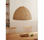 Abat-jour pour suspension Fonteta en fibres naturelles avec finition naturelle