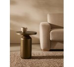 DE_Table d'appoint ronde Malya en métal avec finition cuivre Ø 40,5 cm