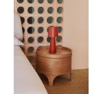 Table de chevet Octavia en contreplaqué de frêne Ø 55 cm