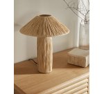 Lampe de table Samse en raphia naturel