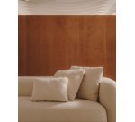 Coussin Martina en bouclette écru 60 x 70 cm