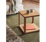 Maymai oak wood side table 50 x 50 cm
