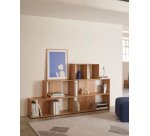 Module étagère format moyen Litto en placage de chêne 67 x 38 cm