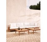 Table basse Portitxol en bois de teck massif 80 x 80 cm