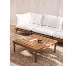 Table basse Portitxol en bois de teck massif 80 x 80 cm