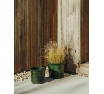 Ensemble Presili de 2 pots de fleurs en céramique, vernissé Ø 37 / 47 cm