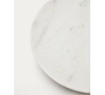 Grand plateau Ecin en marbre blanc