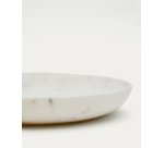 Grand plateau Ecin en marbre blanc