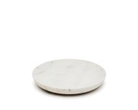 Ecin large, white marble serving plate