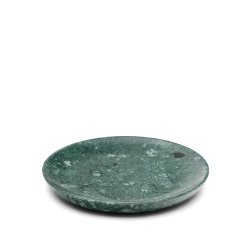 Ecin large, green marble serving plate