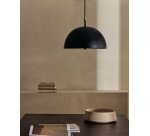 Plafonnier Catlar en métal avec finition noire Ø 40 cm