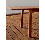 Table extensible Turqueta en bois de teck 220(294) x 100 cm