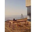 Table extensible Turqueta en bois de teck 220(294) x 100 cm