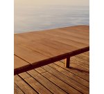 Table extensible Turqueta en bois de teck 220(294) x 100 cm