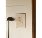 Tableau abstrait Sormi beige 50 x 70 cm