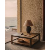 Lampe de table Mercadal en céramique avec finition noire