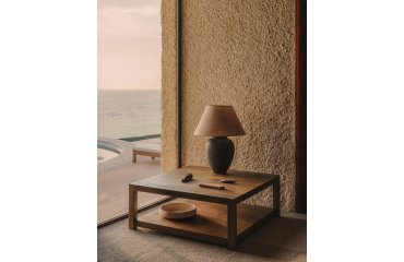 Lampe de table Mercadal en céramique avec finition noire