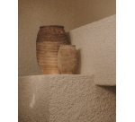 Ensemble Llonga de 2 pots de fleurs en terre cuite, finition naturelle Ø 54 / 32 cm