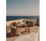 Fauteuil Xoriguer en rotin synthétique et bois d’eucalyptus