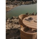 Table ronde Xoriguer en bois d’eucalyptus Ø 140 cm