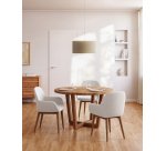 Abat-jour suspension petit Nazli en lin finition beige