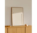 Tableau Sefri avec formes géométriques droites blanc 60 x 90 cm