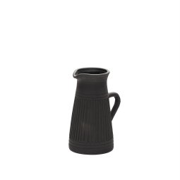 Menre terracotta vase in a black finish, 26 cm