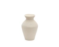 Vase Pria en papier mâché blanc 51 cm