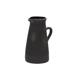 Menre terracotta vase in a black finish, 34 cm