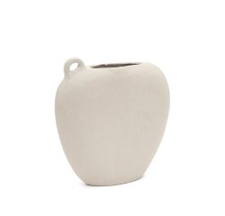 DE_Vase Neti en papier mâché blanc 37 cm