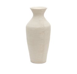 Pria white, papier mâché vase, 72 cm