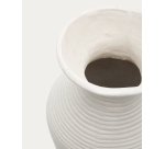 Vase Pria en papier mâché blanc 72 cm