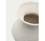 Vase Pria en papier mâché blanc 51 cm