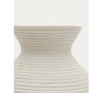 Vase Pria en papier mâché blanc 51 cm