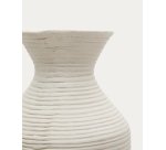 Vase Pria en papier mâché blanc 72 cm