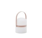 Ridley mini LED table lamp in pink polyethylene