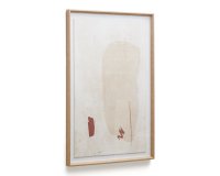 Cuadro abstracto Sormi beige 60 x 90 cm