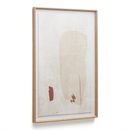 Abstract schilderij Sormi beige 60 x 90 cm