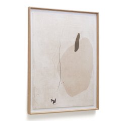 Cuadro abstracto Sormi beige 80 x 100 cm