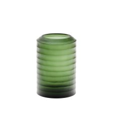 Vase Bunce en verre recyclé vert 25 cm