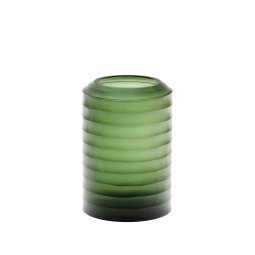 Bunce green, recycled-glass vase, 25 cm