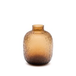 Shali brown glass vase, 23.5 cm