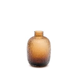 Vaso Shali in vetro marrone 20,5 cm